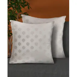home expressions usa Set of 2 Cushion Covers with Woven Motifs 16" x 16"-picture-15