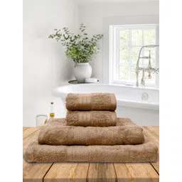 Home Fresh Beige 4 Pieces 450 GSM Cotton Towel Set-picture-39