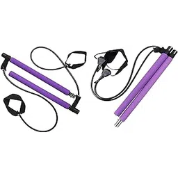 Home Gym Pilates Bar with Adjustable Resistance Bands – Portable Fitness Stick for Full Body Workout, Strength Training & Stretching image 1