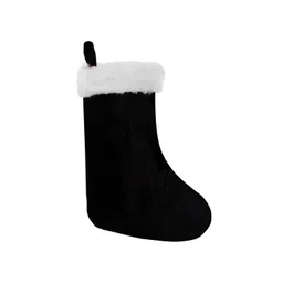 Home Heart Black & White Velvet Christmas Socks-picture-33