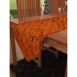 Home Heart Orange Coloured Quilted Reversible Table Runner-picture-28