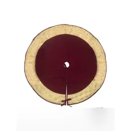 Home Heart Red & Beige Round Double Layered Christmas Tree Skirt Festive Decor-picture-25