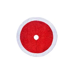 Home Heart Red & White Sequined Round Christmas Tree Skirt-picture-22