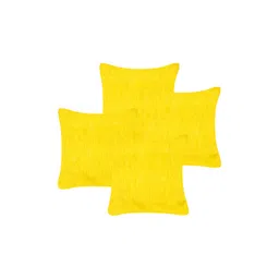 Home Heart Yellow 4 Pieces Square Cushion Covers-picture-10