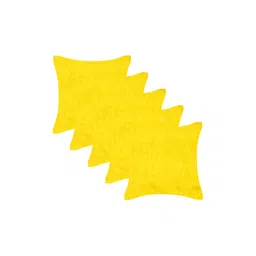 Home Heart Yellow 5 Pieces Square Cushion Covers-picture-15