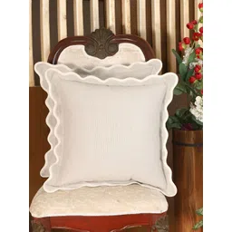 Home Grey 2 Pieces Cotton Square Cushion Covers-picture-25