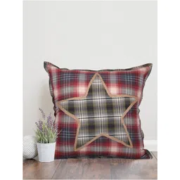 Home Red & Grey Embroidered Square Cushion Covers-picture-20