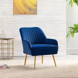 home lifestylez Ellie Accent Chair in Navy Blue Colour-picture-16