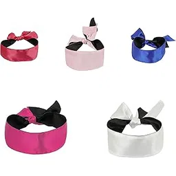 HOME MART Adjustable Satin Blindfold/Eye Cover/Sleep Mask/Satin Eye Covers for Couple,Travel, Nap, Meditation (PACK OF 5)-picture-46