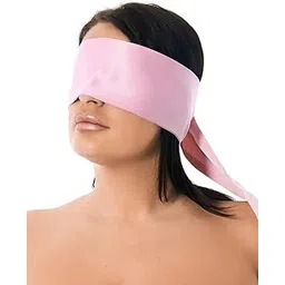 home mart Adjustable Satin Blindfold/Eye Cover/Sleep Mask/Satin Eye Covers For Couple,Travel, Nap, Meditation,Pink-picture-25