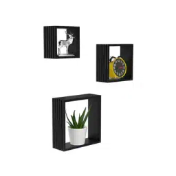 home sparkle Set of 3 Square Wall Shelves-picture-17
