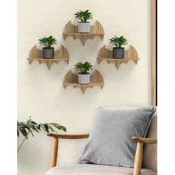 home sparkle Set of 4 Decorative Bat Shape Wall Shelfs-picture-39