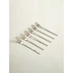 Home4U Carlo Silver Stainless Steel Dinner Fork (6 Pcs)-picture-28