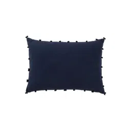 Home4U Dark Blue Cotton Cushion Cover-picture-17