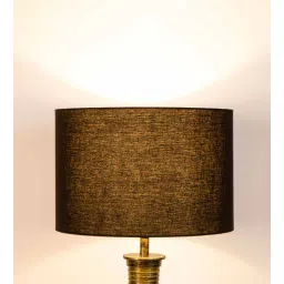 home4u Dusk Black Cotton Cylindrical Lampshade-picture-35