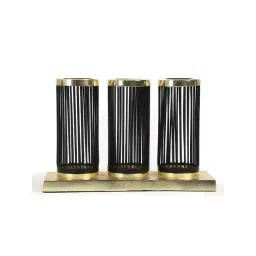 Home4U Enchante Gold & Black Mild Steel T-Light Candle Holder-picture-21