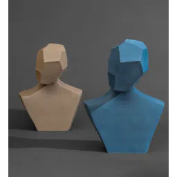 home4u Eugene Blue Fiberglass Showpiece-picture-33