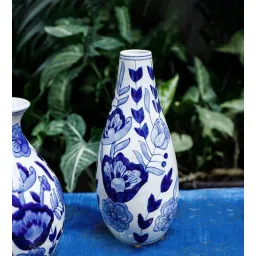 home4u Neelandri Blue Ceramic Vase-picture-10