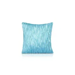 Home4U Porto Blue Silk Cushion Cover - Set of 1-picture-19