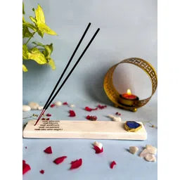 HOMEARTE Beige Agate Namokar Mantra  Incense Stick Holder-picture-28