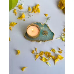 HOMEARTE Green OM Tea Light Candle Holder-picture-23