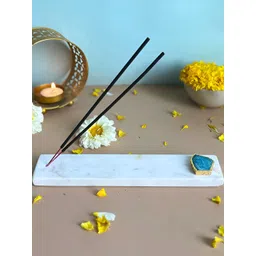 HOMEARTE Marble With Blue Agate Incense Stick Holder-picture-35