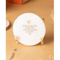 homearte india Omkar Mantra Marble Showpiece with Metal Base -picture-31