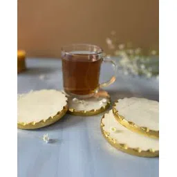 homearte india Set of 4 Round Marble Table Coasters-picture-16