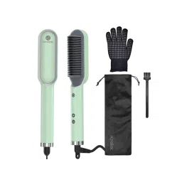 HOMEBASIC Hair Straightener Brush - Blue-picture-19