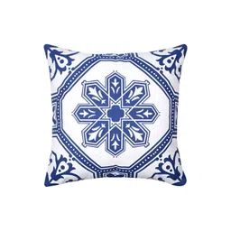 HOMEBIA DESIGNS Blue & White Set of 5 Ethnic Motifs Square Cushion Covers-picture-12