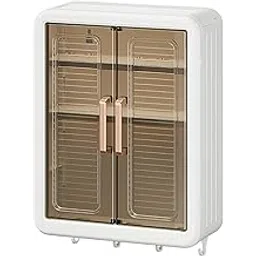 HomeEssentials Self-Adhesive No-Drill Bathroom Shelf & Storage Cabinet - Wall Organiser for Bathroom Essentials, Makeup, Skincare-picture-27