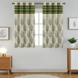 homefab india 152.5 cm (5 ft) Window Jacquard Room Darkening Curtain (Pack Of 2)-picture-28