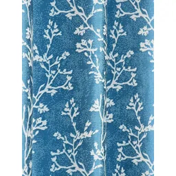 Homefab India Chinar Blue & Beige 2 Pieces Floral Window Curtains image 5