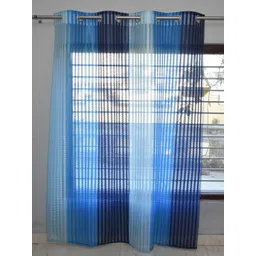 Homefab India Unisex Blue Curtains and Sheers-image-6