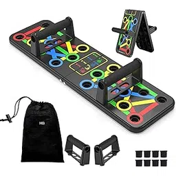 HOMEGALLEY Pushup Board with Bag For Men & Women, push up bar, push up stand, gym equipment for men, Multiple Modes Pushup Board, excersing equipment, chest workout equipment Push Up Bar For Home-picture-28