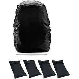 Homeistic Applience Rain/Dust Proof Cover for Backpack with Pouch, Dustproof/Waterproof Cover for School, College,Office, Trekking/Camping Bags (30L-40L, Pack of 4)-picture-33
