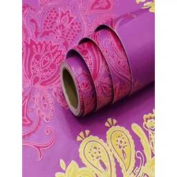 HOMEMATES Pink & Yellow Printed Waterproof Wall Sticker-picture-20