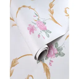 HOMEMATES White & Brown Printed Waterproof Wall Sticker-picture-13