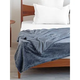 HOMEMONDE Blue AC Room 300 GSM Fleece Single Bed Blanket image 4