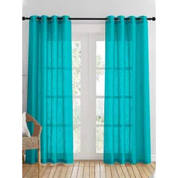 HOMEMONDE Blue Set of 2 Sheer Door Curtain-picture-40