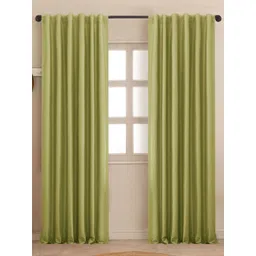 HOMEMONDE Green 2 Pieces Black Out Window Curtains-picture-38