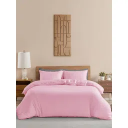 HOMEMONDE Pink 210 TC Cotton Single Duvet Cover-picture-16