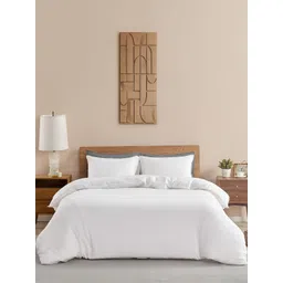 HOMEMONDE White 210 TC Cotton King Duvet Cover-picture-23