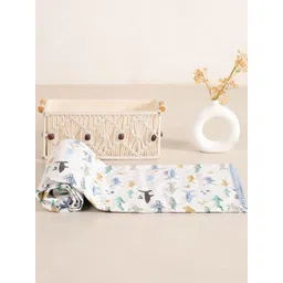 HOMEMONDE White & Blue AC Room 150 GSM Single Bed Dohar-picture-15