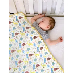 HOMEMONDE White & Blue Cartoon Characters AC Room Single Bed Blanket-picture-21
