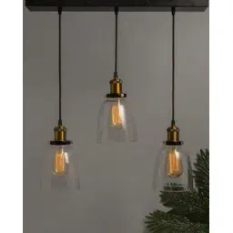 homesake 3 - Lights Linear Bell Glass Shade Hanging Light-picture-21