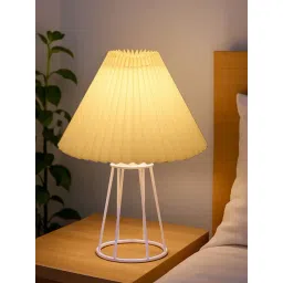 Homesake Beige Metal Table Lamp Pack of 1 (Bulb Not Included)-picture-27