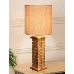 Homesake Beige Wood Table Lamp-picture-22