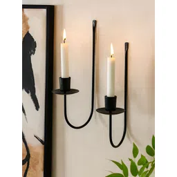 Homesake Black 2 Pieces Candle Holder-image-11