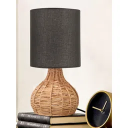 Homesake Black & Beige Cylindrical Shaped Contemporary Table Lamp-picture-32